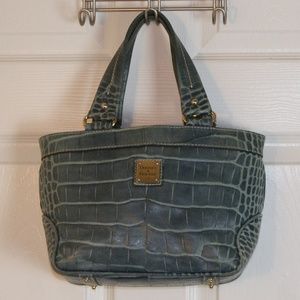 Dooney & Bourke Crocodile Mini East/West Nile Tote